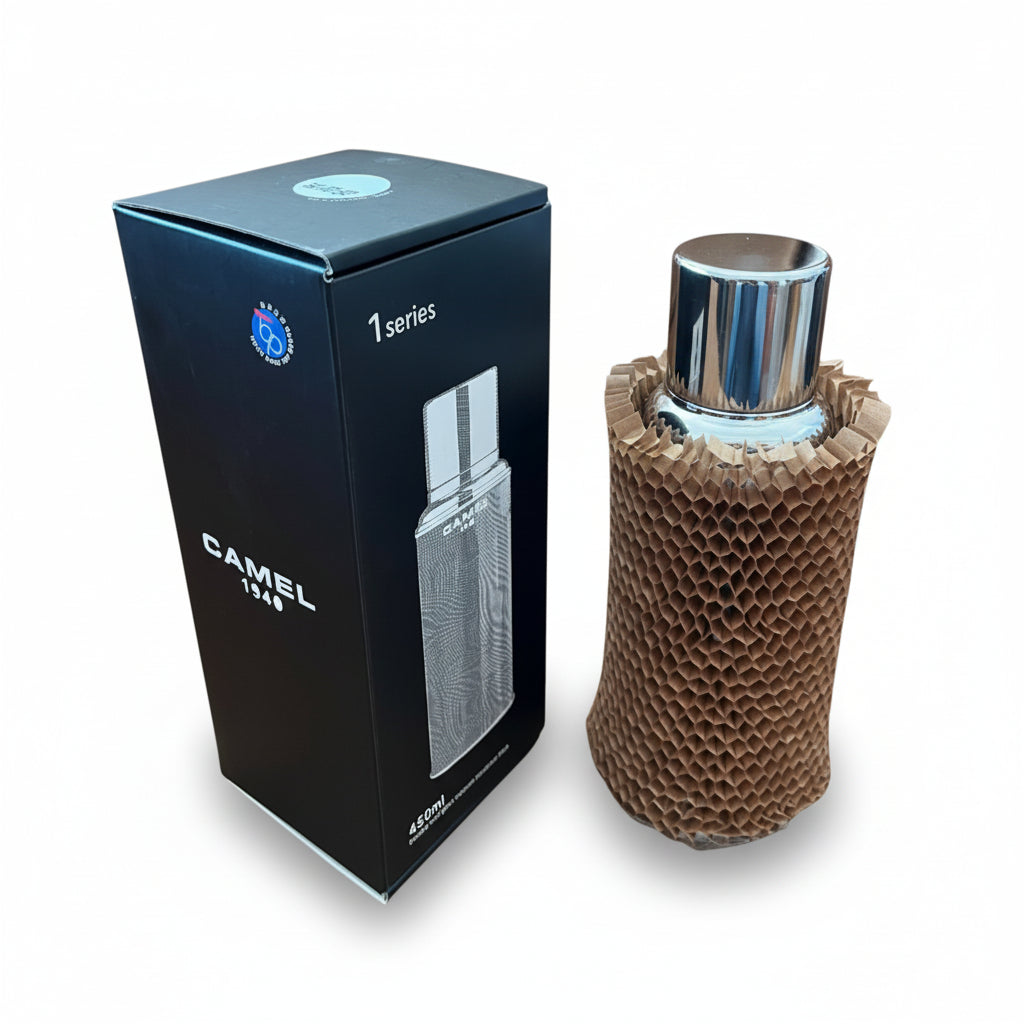 【10%OFF＆送料0円】116のSET｜ガラス内瓶 真空断熱ボトル 450ml ×２